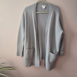 Shrinking Violet Soft Gray Cardigan